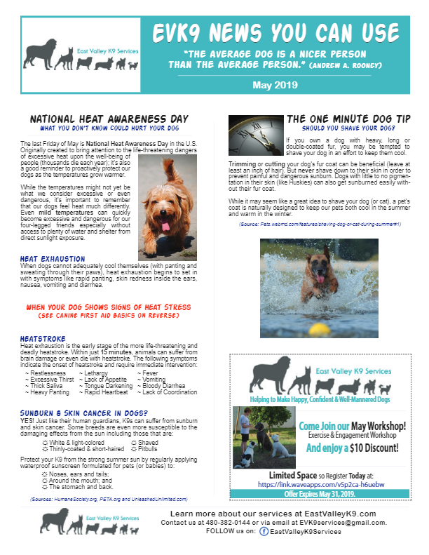 East Valley K9 News May 2019